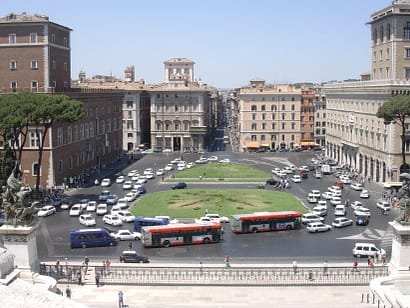 Piazza Venezia em Roma